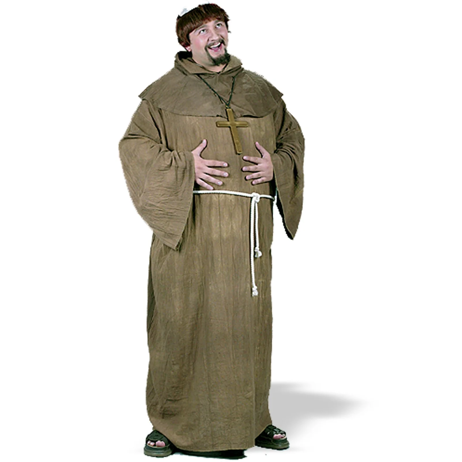 Medieval Monk Plus Adult Costume 3 Medieval Monk Plus Adult Costume