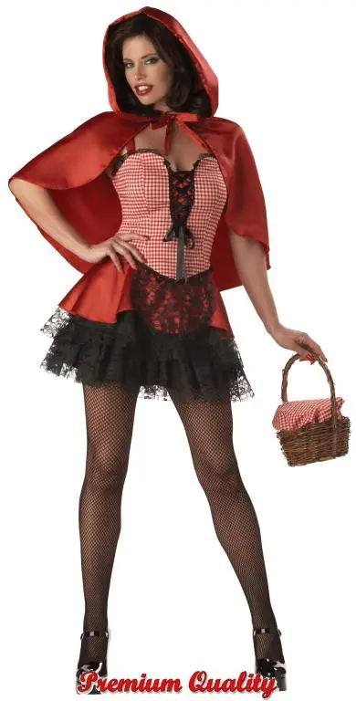 Red Hot Riding Hood Adult Costume 3 Red Hot Riding Hood Adult Costume