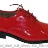 Men's Red Gangster Shoes -Cosplay Outfit Store.com accessories zoot suit shoes