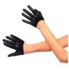 Black Cropped Satin Gloves -Cosplay Outfit Store.com black cropped satin gloves