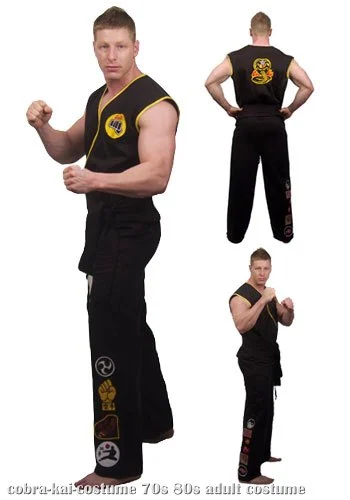 Adult Cobra Kai Costume 3 Adult Cobra Kai Costume
