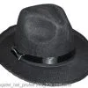 Black Gangster Hat -Cosplay Outfit Store.com gangster hat profelt