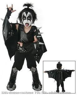Kids Demon KISS Costume