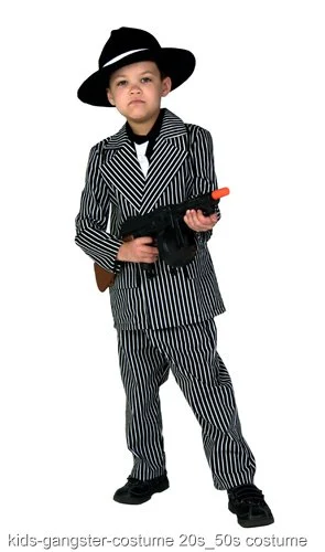 Kids Deluxe Gangster Costume 3 Kids Deluxe Gangster Costume