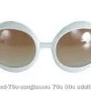 White 70s Sunglasses -Cosplay Outfit Store.com oversized 70s sunglasses