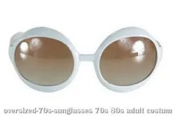White 70s Sunglasses