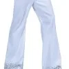 White Sequin Cuff Disco Pants -Cosplay Outfit Store.com white disco pants
