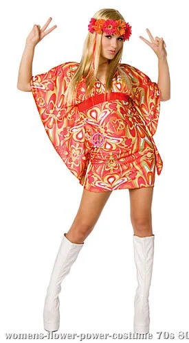 Womens 60s Hippie Costume 3 Womens 60s Hippie Costume